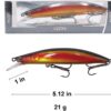 Hard Fishing Lures 21g  5.12 in Sinking Minno Fishing Artificial Bait Soft Plastic Lures - Image 2