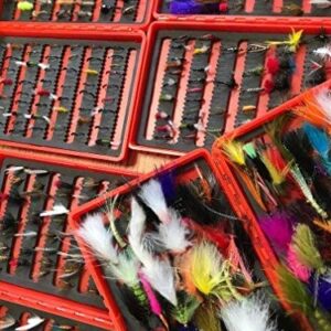 Mixed Selection of Fishing Flies x 100 Suppl Dry Flies Nymphs Fly Fishing Flies Kit