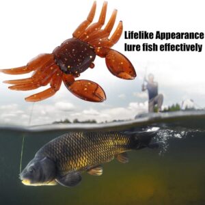 10 PCS Crankbaits Crab Bait Lures Soft Fishin Fishing Artificial Bait Soft Plastic Lures