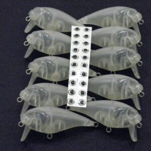 10 Blank Unpainted Crankbait Wide Wobble Surf Fishing Artificial Bait Soft Plastic Lures