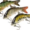 Fishing Lures Kit for Bass Trout  Multi Joint Fishing Artificial Bait Soft Plastic Lures