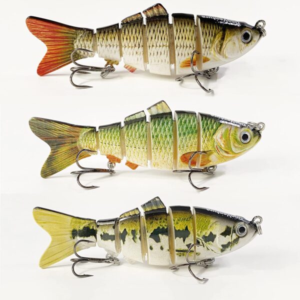 Fishing Lures Kit for Bass Trout  Multi Joint Fishing Artificial Bait Soft Plastic Lures - Image 2
