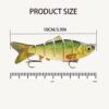 Fishing Lures Kit for Bass Trout  Multi Joint Fishing Artificial Bait Soft Plastic Lures - Image 4