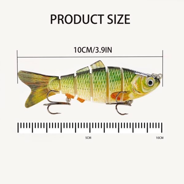 Fishing Lures Kit for Bass Trout  Multi Joint Fishing Artificial Bait Soft Plastic Lures - Image 4