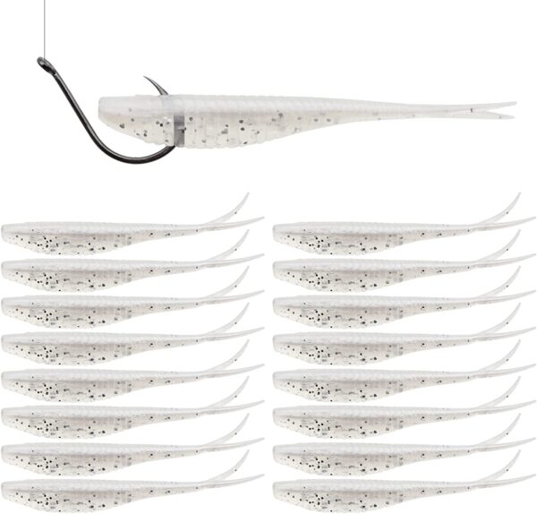 Split Tail Bait Set Split Plastic Soft Bait   Fishing Artificial Bait Soft Plastic Lures
