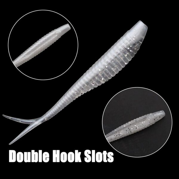 Split Tail Bait Set Split Plastic Soft Bait   Fishing Artificial Bait Soft Plastic Lures - Image 5