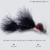 Fly Fishing Flies Streamers kit (6 Colors-M) Dry Flies Nymphs Fly Fishing Flies Kit - Image 7