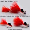 Fly Fishing Flies Streamers kit (Six Colors- Dry Flies Nymphs Fly Fishing Flies Kit - Image 2