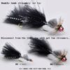 Fly Fishing Flies Streamers kit (Six Colors- Dry Flies Nymphs Fly Fishing Flies Kit - Image 3