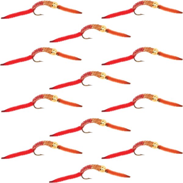 Trout Nymph Fly San Juan Worm Power Bead O Dry Flies Nymphs Fly Fishing Flies Kit