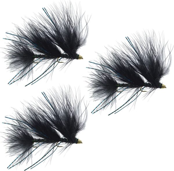 Black Peanut Envy Articulated Streamers Trou Dry Flies Nymphs Fly Fishing Flies Kit