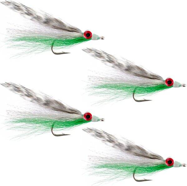 Clousers Clouceiver Deep Minnow Grizzly Gree Dry Flies Nymphs Fly Fishing Flies Kit