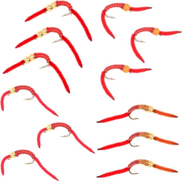 Trout Fly Assortment San Juan Worm Power B Dry Flies Nymphs Fly Fishing Flies Kit