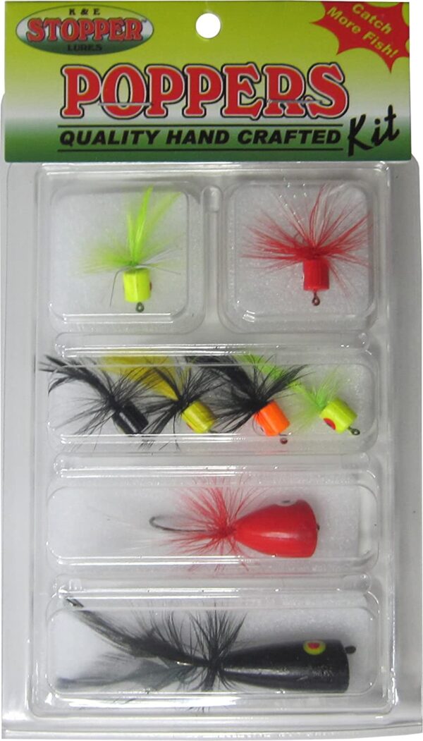 Assorted Popper Kit Dry Flies Nymphs Fly Fishing Flies Kit