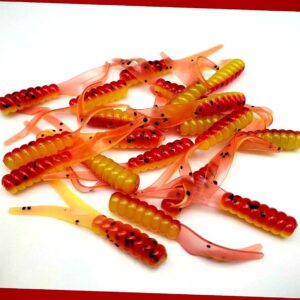 (20) Crappie Floppers (2) Finesse Drop Shot  Fishing Artificial Bait Soft Plastic Lures”
