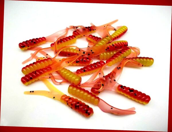 (20) Crappie Floppers (2) Finesse Drop Shot  Fishing Artificial Bait Soft Plastic Lures"