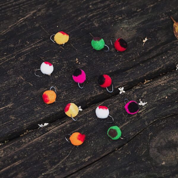 Fly Fishing Salmon Bead Head Eggs Pattern Dr Dry Flies Nymphs Fly Fishing Flies Kit - Image 4