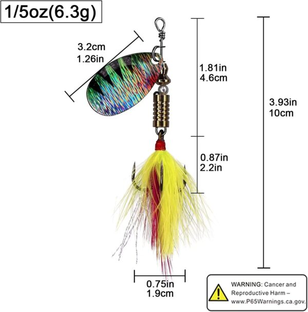 Spinner Baits Fishing Spinners Spinnerbait Tr Fishing Artificial Bait Soft Plastic Lures - Image 6