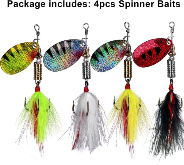 Spinner Baits Fishing Spinners Spinnerbait Tr Fishing Artificial Bait Soft Plastic Lures - Image 7