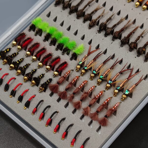 133 Pcs Fly Fishing Flies Fishing Ultra-Thin Dry Flies Nymphs Fly Fishing Flies Kit - Image 6