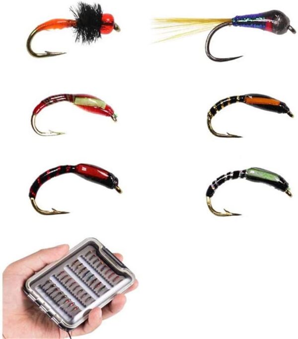 OutdoorFishing Fly Fishing Flies Fly Insects Dry Flies Nymphs Fly Fishing Flies Kit