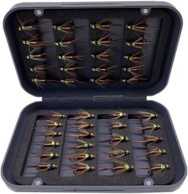 Fly Fishing Trout Flies Bead Head Prince N Dry Flies Nymphs Fly Fishing Flies Kit - Image 2