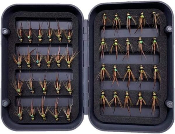 Fly Fishing Trout Flies Bead Head Prince N Dry Flies Nymphs Fly Fishing Flies Kit - Image 3