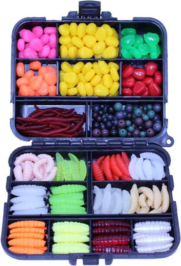 360pcs Sea and Carp Fishing Tackle Box of Fak Fishing Artificial Bait Soft Plastic Lures - Image 7