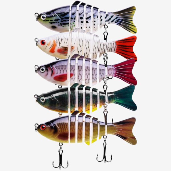 ?Fishing Lures Topwater BassSegmented Knuckle Fishing Artificial Bait Soft Plastic Lures