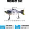 ?Fishing Lures Topwater BassSegmented Knuckle Fishing Artificial Bait Soft Plastic Lures - Image 3