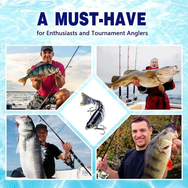 ?Fishing Lures Topwater BassSegmented Knuckle Fishing Artificial Bait Soft Plastic Lures - Image 7