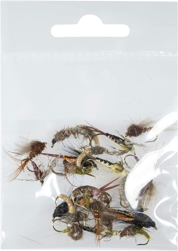 Nymphs Fishing Flies Assortment 24 Pieces Dry Flies Nymphs Fly Fishing Flies Kit