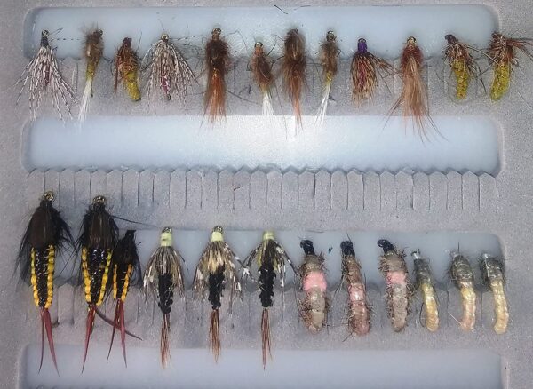 Nymphs Fishing Flies Assortment 24 Pieces Dry Flies Nymphs Fly Fishing Flies Kit - Image 2