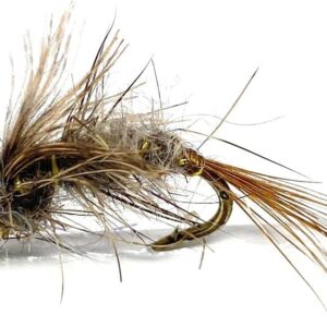– Hares Ear 12 PC Nymph Fly Assortment Dry Flies Nymphs Fly Fishing Flies Kit