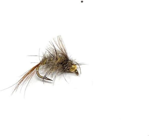 - Hares Ear 12 PC Nymph Fly Assortment Dry Flies Nymphs Fly Fishing Flies Kit - Image 2