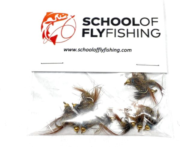- Hares Ear 12 PC Nymph Fly Assortment Dry Flies Nymphs Fly Fishing Flies Kit - Image 4