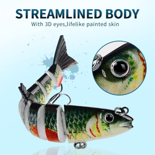 Bionic Swim Baits  Multi-Joint Swim Baits  Lu Fishing Artificial Bait Soft Plastic Lures - Image 3