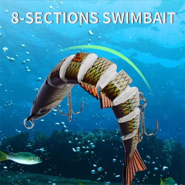 Bionic Swim Baits  Multi-Joint Swim Baits  Lu Fishing Artificial Bait Soft Plastic Lures - Image 2