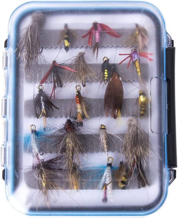 Dry Fly Fishing Lure Kit 40 Pcs Wet Flies As Dry Flies Nymphs Fly Fishing Flies Kit - Image 3