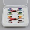 Nymphs Streamers maggots Caddis for Fly Fish Dry Flies Nymphs Fly Fishing Flies Kit