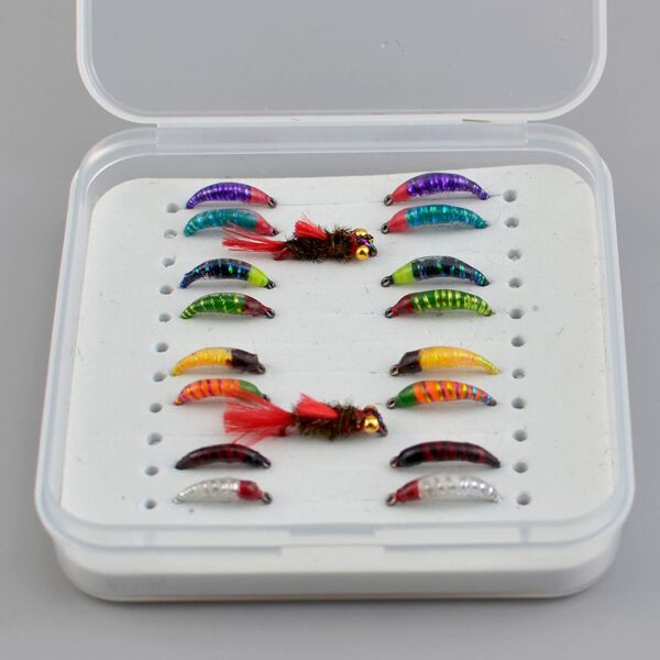 Nymphs Streamers maggots Caddis for Fly Fish Dry Flies Nymphs Fly Fishing Flies Kit
