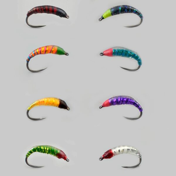 Nymphs Streamers maggots Caddis for Fly Fish Dry Flies Nymphs Fly Fishing Flies Kit - Image 3