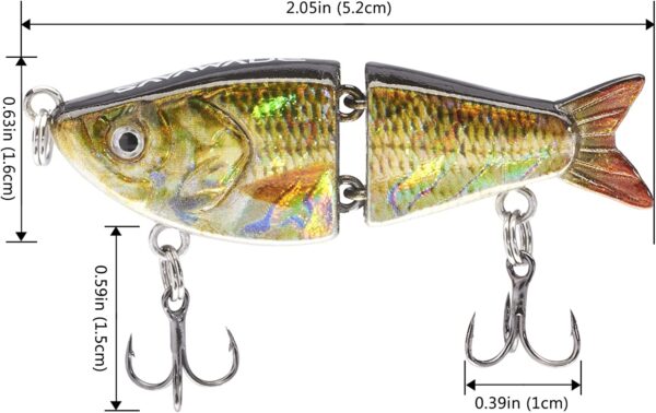 Top Water Tiny Glide Bait Hard Swimbait Singl Fishing Artificial Bait Soft Plastic Lures - Image 6