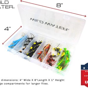 Fly Fishing Foam Fly Assortment  40 Flies wi Dry Flies Nymphs Fly Fishing Flies Kit