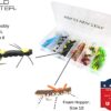 Fly Fishing Foam Fly Assortment  40 Flies wi Dry Flies Nymphs Fly Fishing Flies Kit - Image 4