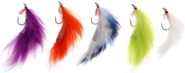 5pcs Copper Beadhead Zonker Fly Fishing Stre Dry Flies Nymphs Fly Fishing Flies Kit - Image 6