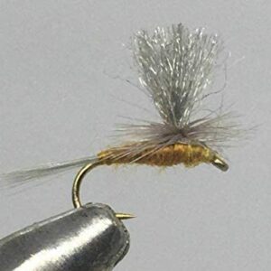 One Dozen (12) Parachute Sulphur Dry Fly Dry Flies Nymphs Fly Fishing Flies Kit