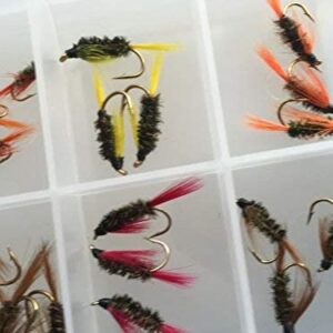 Fly Fishing Colored and Natural Diawl Bach 2 Dry Flies Nymphs Fly Fishing Flies Kit