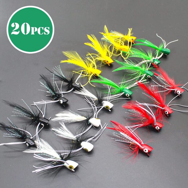 Fly Fishing Poppers  Topwater Fishing Lures  Dry Flies Nymphs Fly Fishing Flies Kit - Image 6