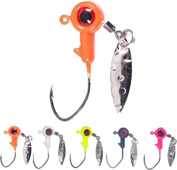 1/8 oz Jig Heads Freshwater Fishing Lures Jig Fishing Artificial Bait Soft Plastic Lures
